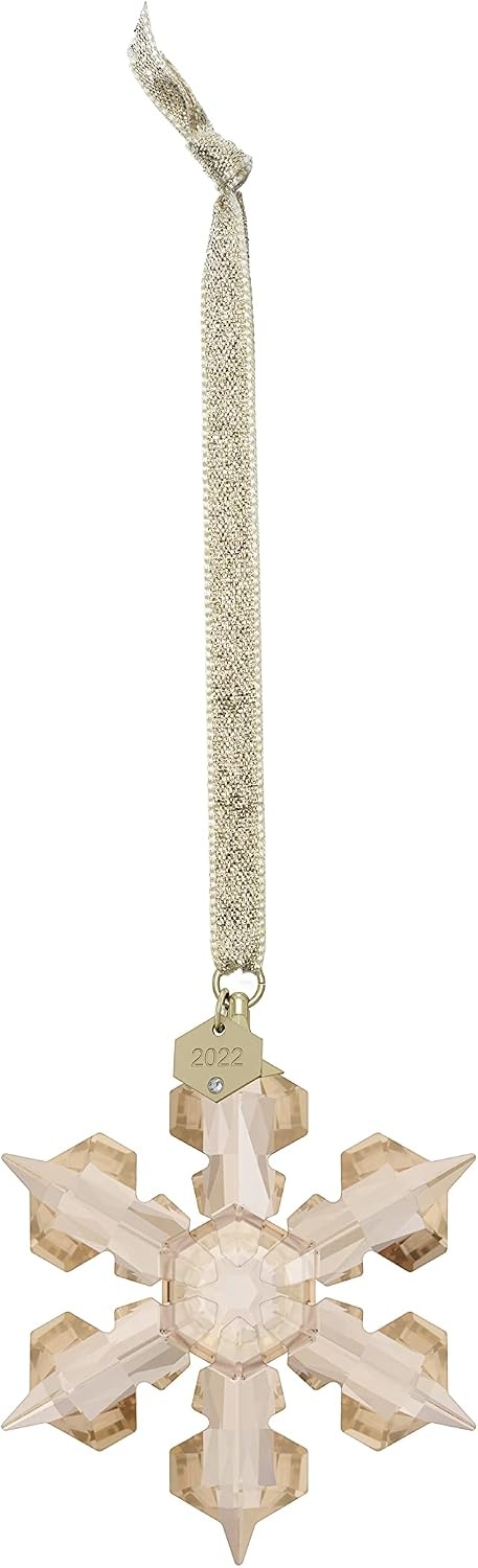 image:imageSWAROVSKI Christmas Ornament 2021 Annual Edition Little Star Small Clear Crystal2022 Annual Editions Champagne