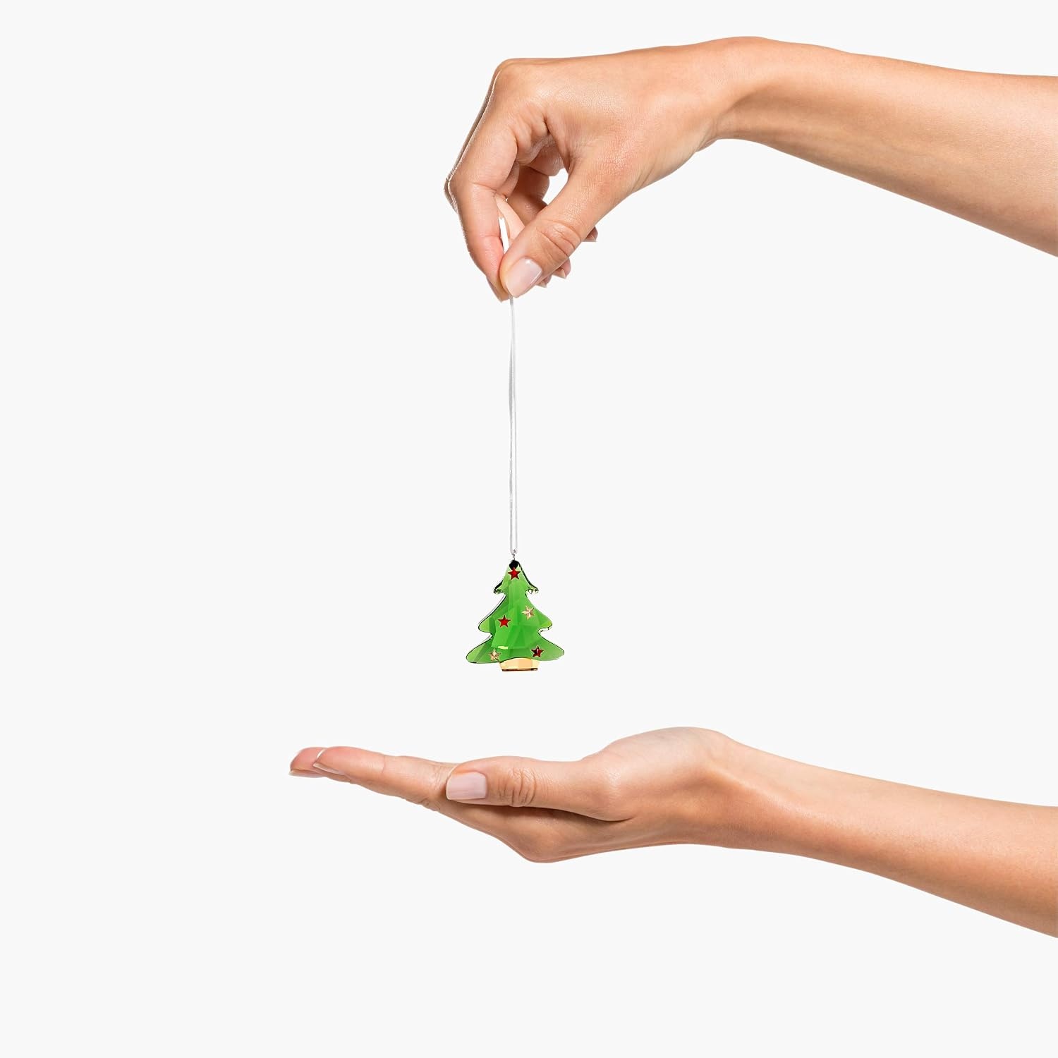 image:imageSWAROVSKI Gingerbread Reindeer Ornament for Hanging on a Tree or for Display Gold Crystal with Copper Accent and Print Face Part of The Swarovski Joyful Ornaments CollectionChristmas Tree