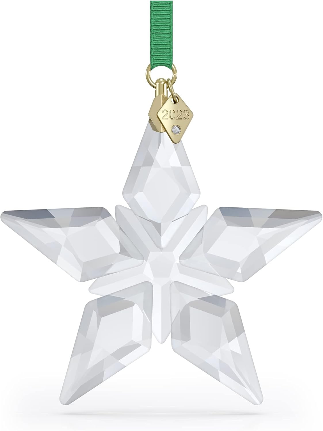 image:imageSwarovski Annual Edition 2023 Ornament Clear Crystal Star with 97 Facets GoldTone Finished Tag Part of the Swarovski Annual Edition Collection2023 Annual Edition Ornament