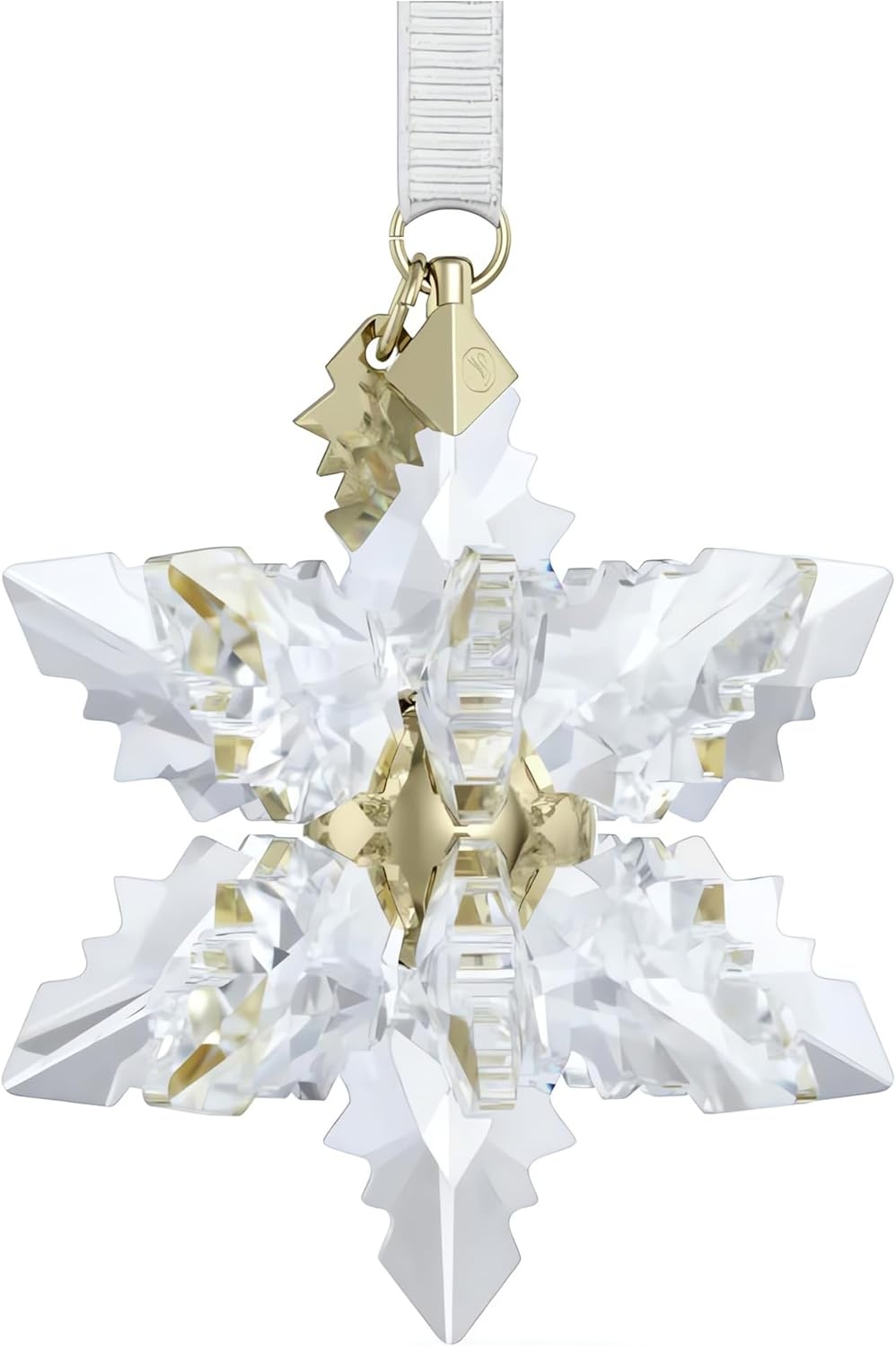 image:imageSwarovski Annual Edition 2023 Ornament Clear Crystal Star with 97 Facets GoldTone Finished Tag Part of the Swarovski Annual Edition Collection2024 3d Ornament