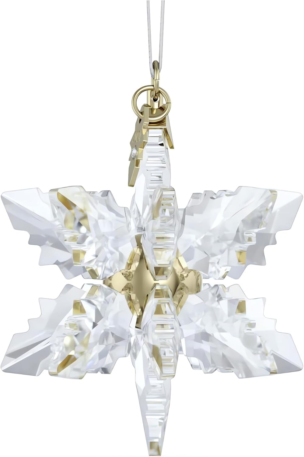 image:imageSwarovski Annual Edition 2023 Ornament Clear Crystal Star with 97 Facets GoldTone Finished Tag Part of the Swarovski Annual Edition Collection2024 3d Ornament