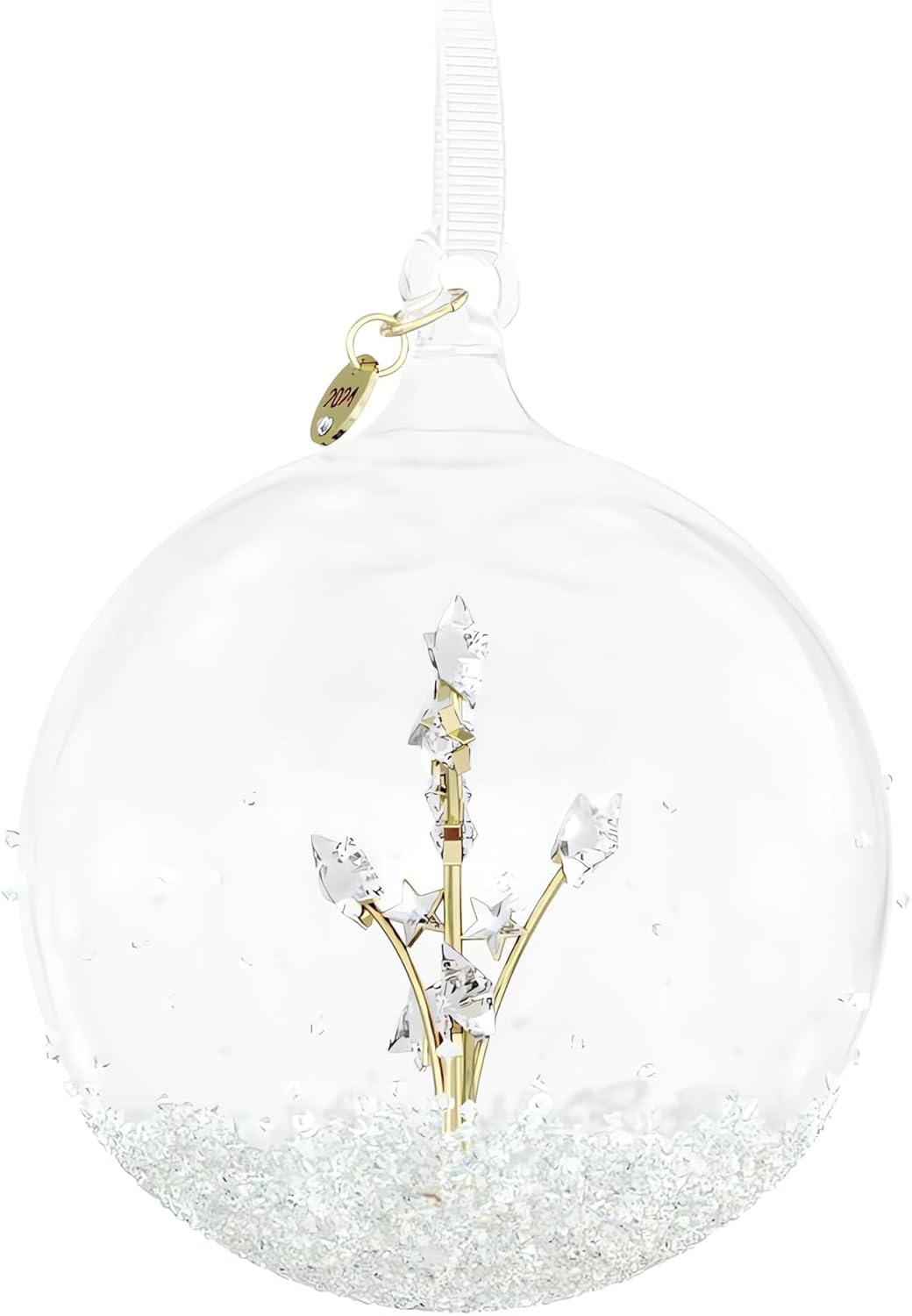 image:imageSwarovski Annual Edition 2023 Ornament Clear Crystal Star with 97 Facets GoldTone Finished Tag Part of the Swarovski Annual Edition Collection2024 Ball Ornament