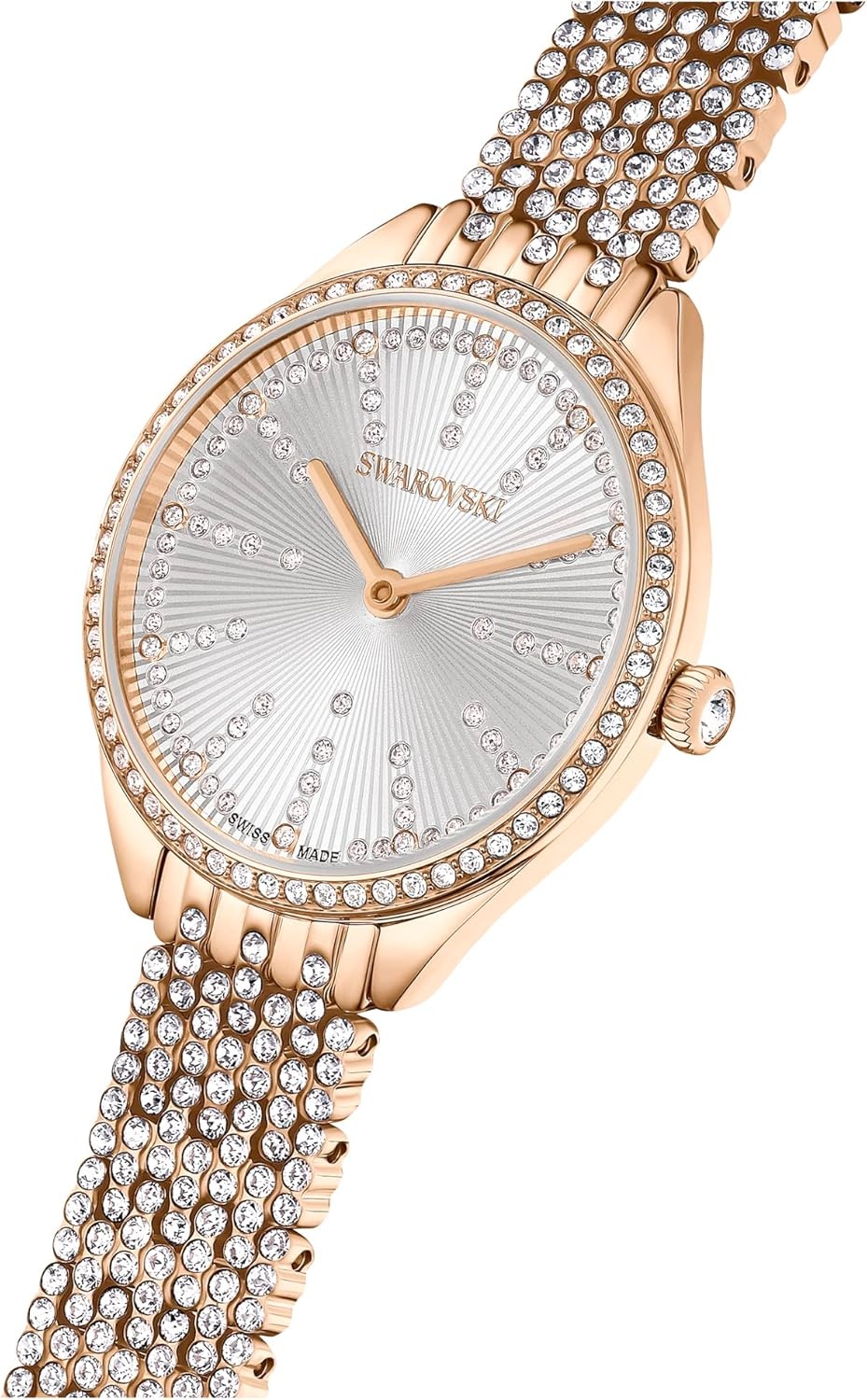 image:imageSwarovski Attract Crystal Watch Collection Metal BraceletRose Gold Tone Finish