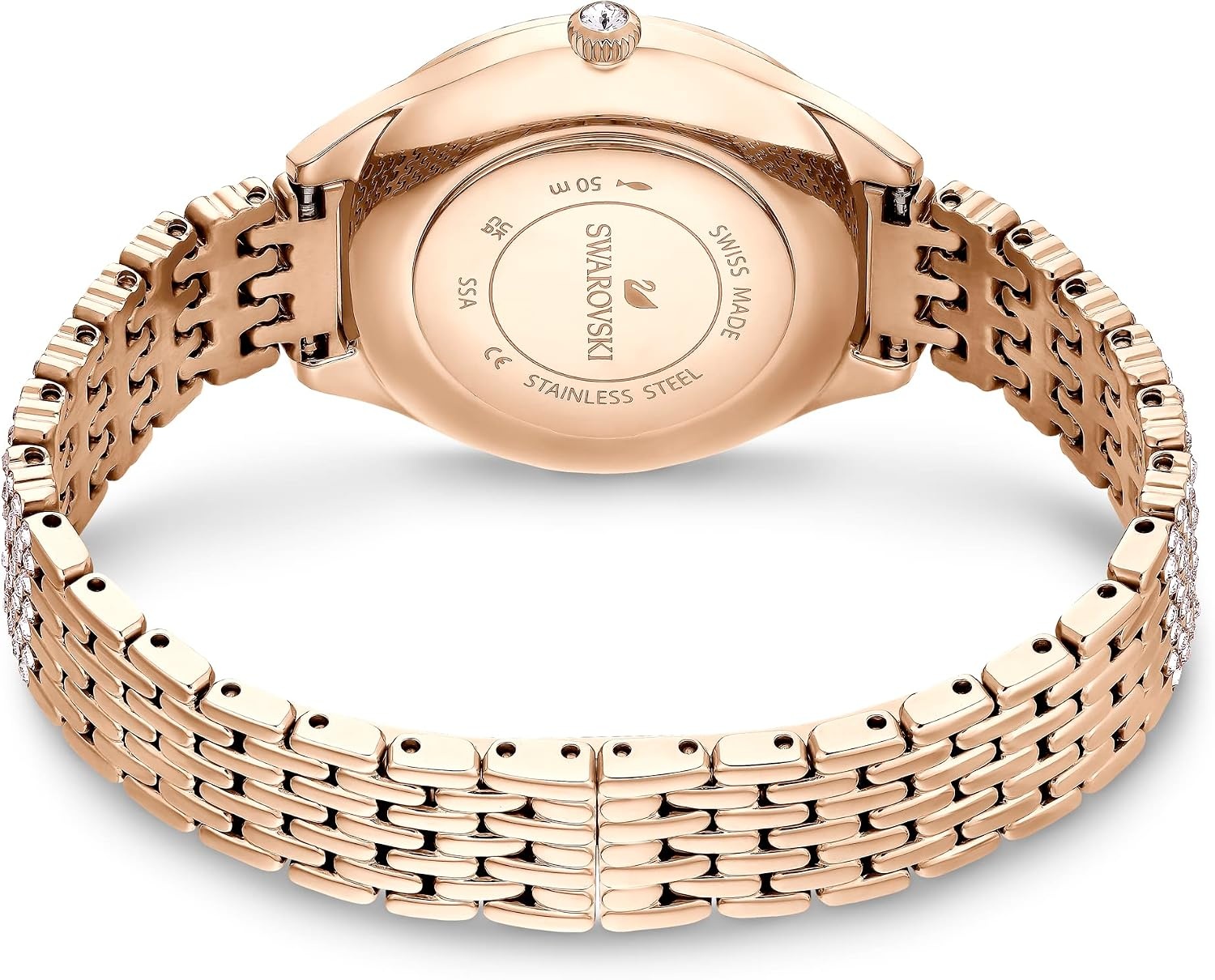 image:imageSwarovski Attract Crystal Watch Collection Metal BraceletRose Gold Tone Finish