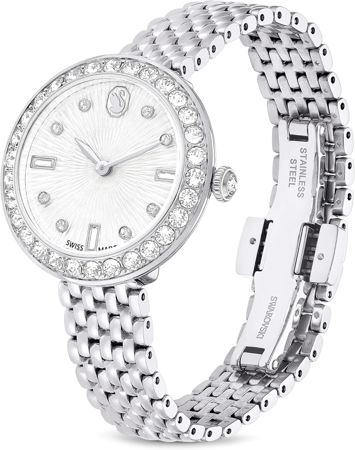 image:imageSwarovski Certa Crystal Watch Swiss Made Part of The Swiss Made Watches CollectionSilver tone