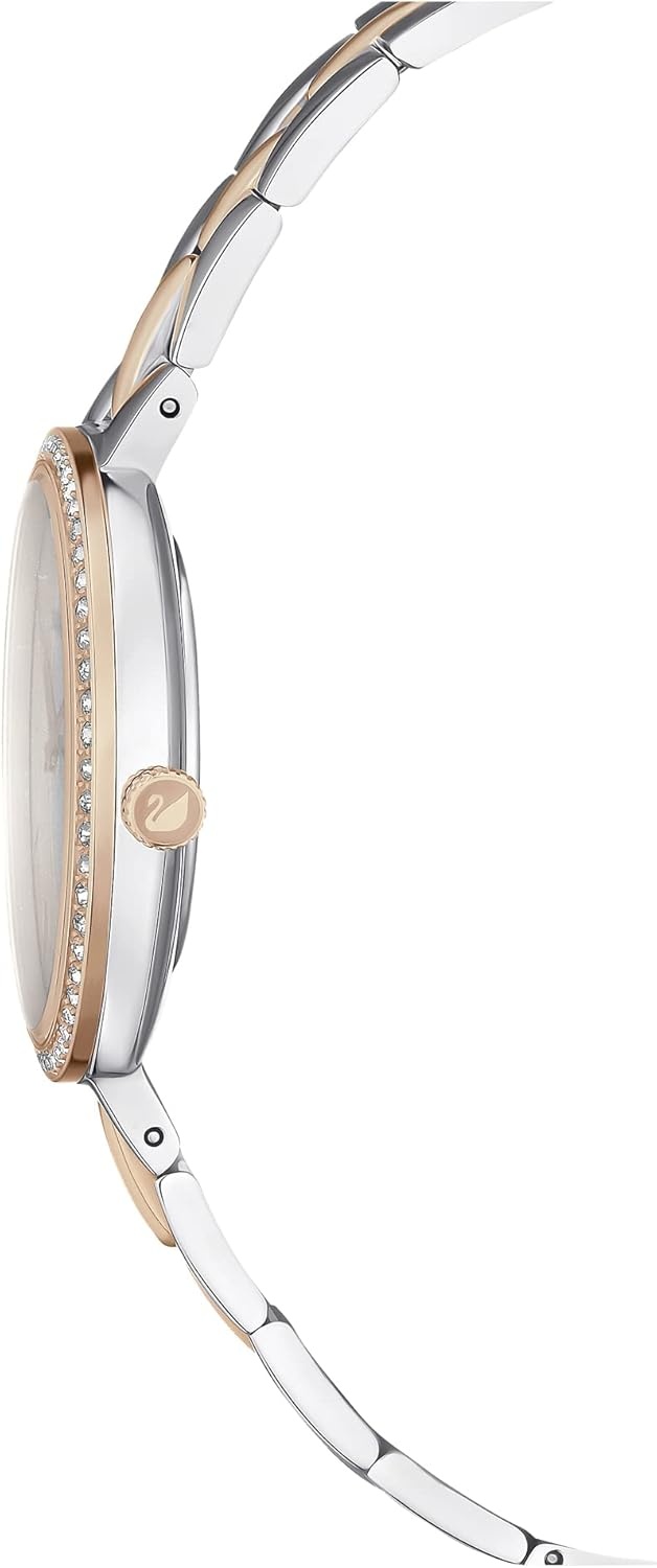 image:imageSwarovski Cosmopolitan Crystal Watch Clear Crystals Rose Gold Tone Finish Swiss Made Part of The Cosmopolitan Watch CollectionBlack