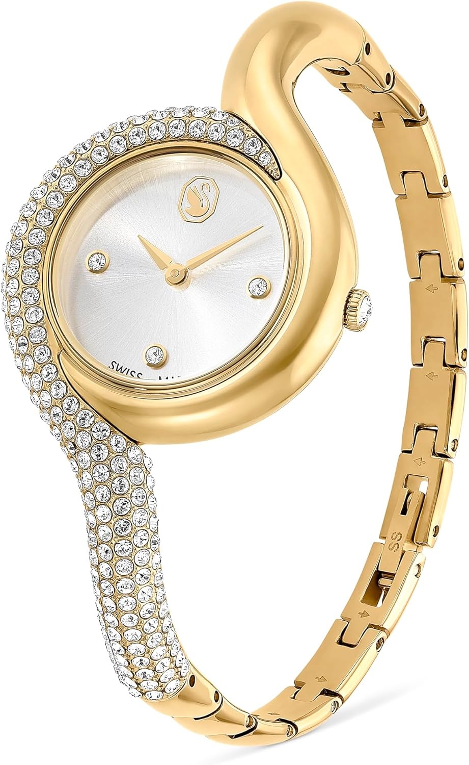 image:imageSwarovski Dextera Asymmetric Watch Swiss Made Metal Bracelet Gold Tone GoldTone Finish