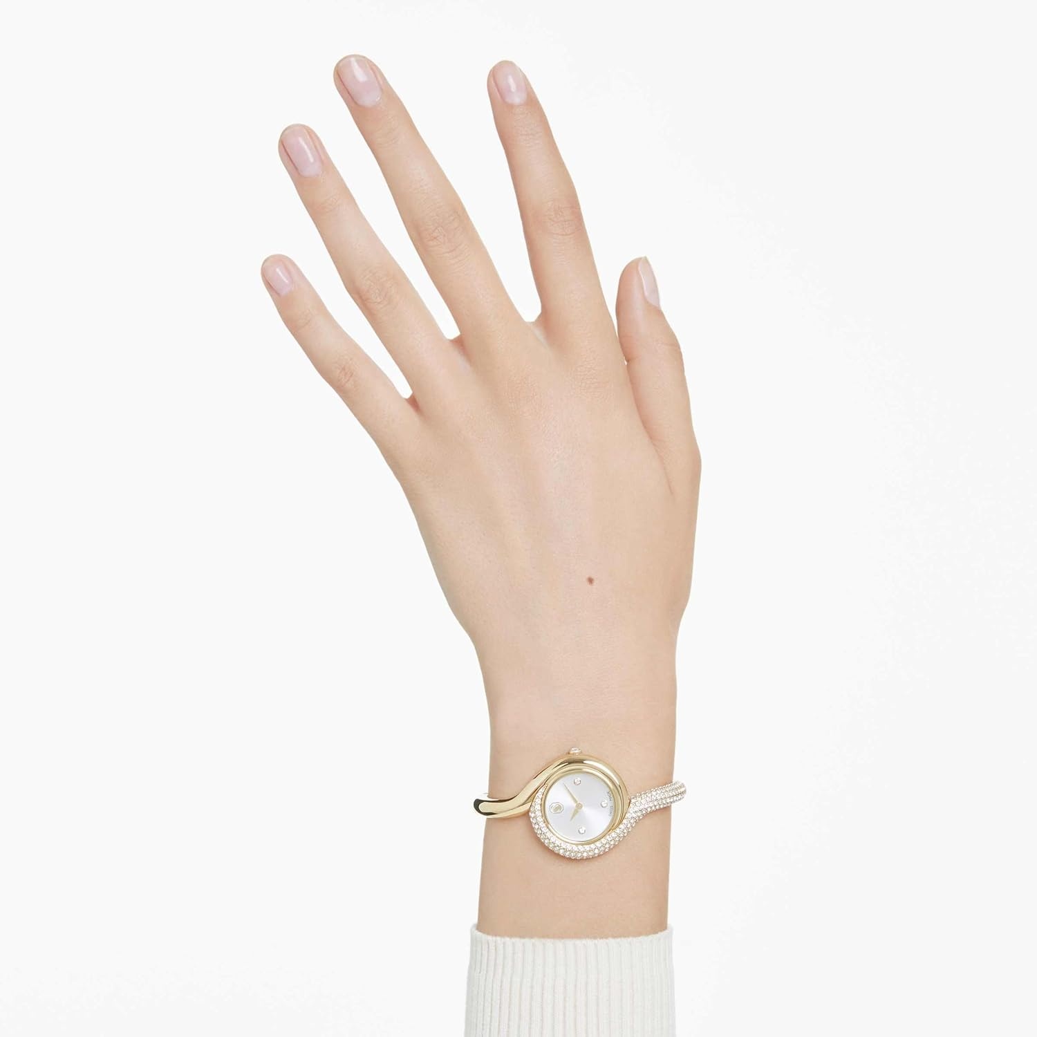 image:imageSwarovski Dextera Asymmetric Watch Swiss Made Metal Bracelet Gold Tone GoldTone Finish