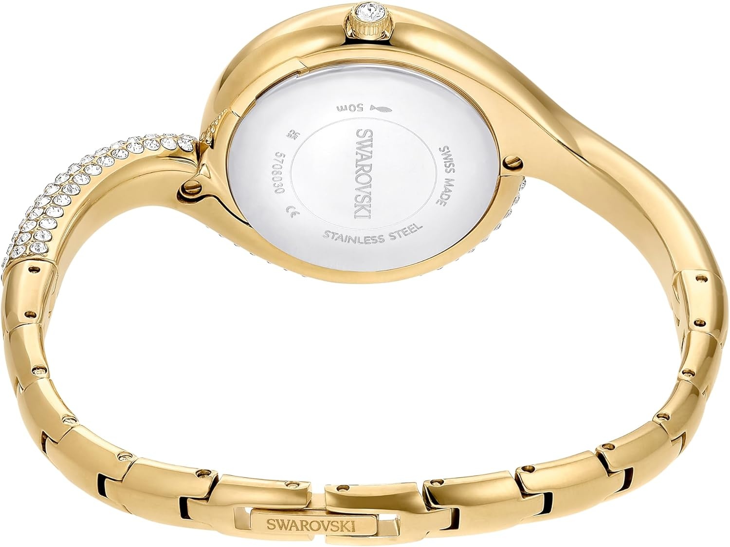 image:imageSwarovski Dextera Asymmetric Watch Swiss Made Metal Bracelet Gold Tone GoldTone Finish
