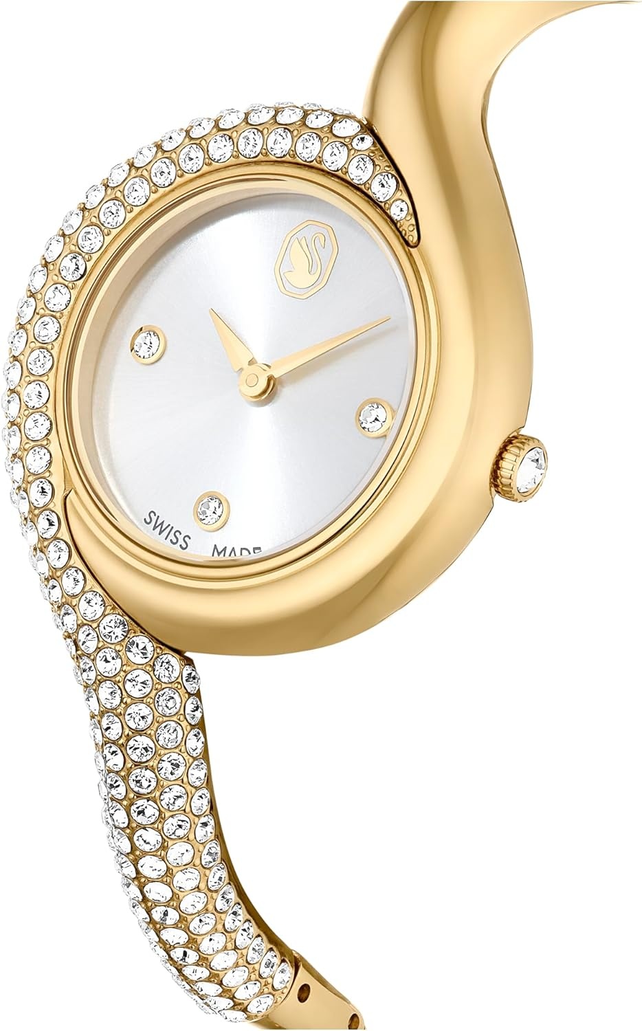 image:imageSwarovski Dextera Asymmetric Watch Swiss Made Metal Bracelet Gold Tone GoldTone Finish