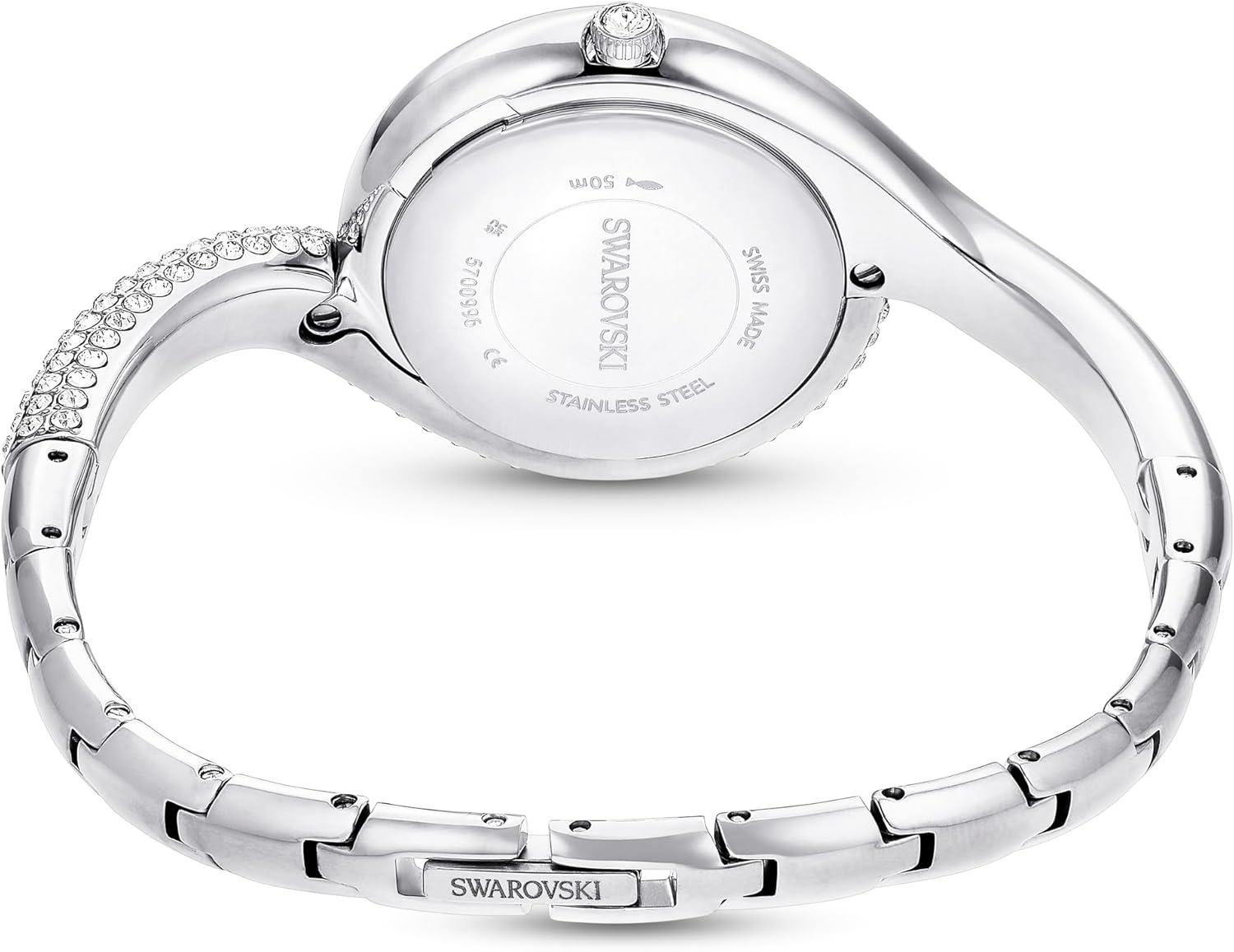 image:imageSwarovski Dextera Asymmetric Watch Swiss Made Metal Bracelet Silver Tone Stainless Steel