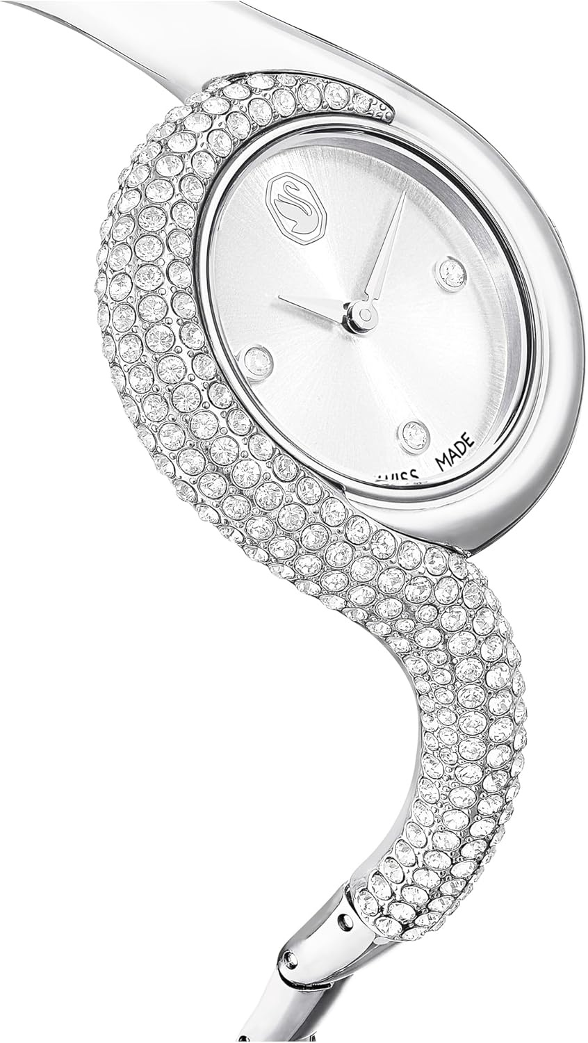 image:imageSwarovski Dextera Asymmetric Watch Swiss Made Metal Bracelet Silver Tone Stainless Steel