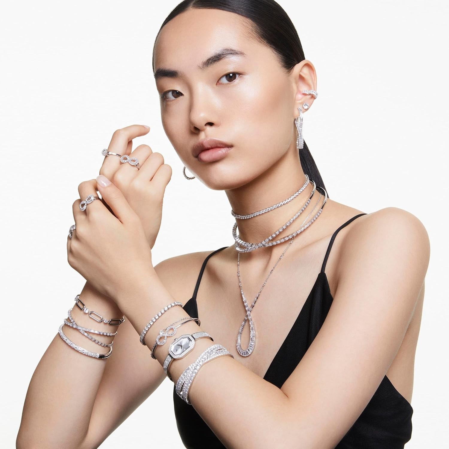 image:imageSwarovski Dextera Bangle WatchSilver
