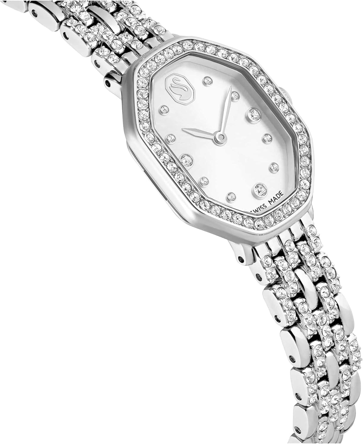 image:imageSwarovski Dextera Octagon Watch Swiss Made Metal Bracelet Silver Tone Stainless Steel