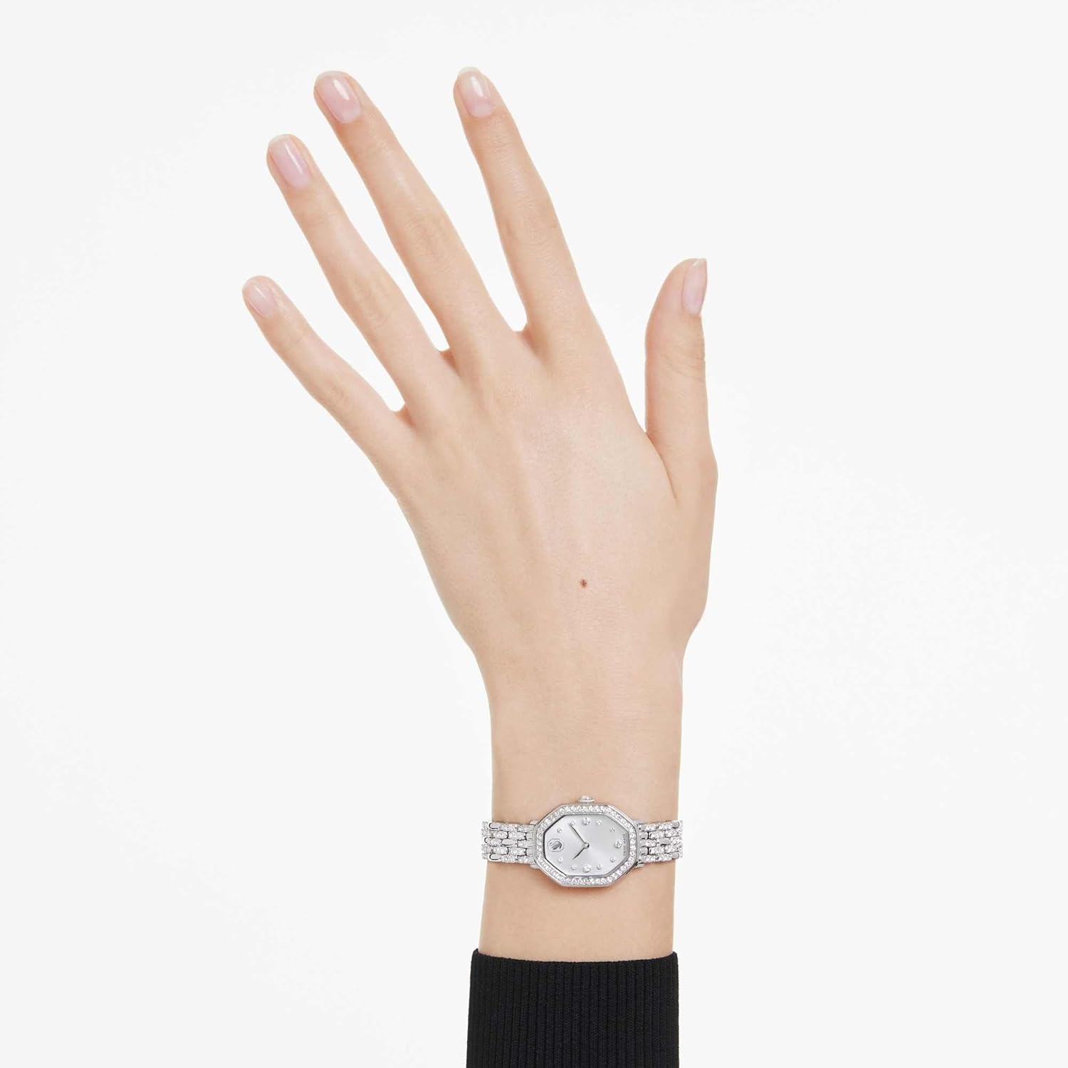 image:imageSwarovski Dextera Octagon Watch Swiss Made Metal Bracelet Silver Tone Stainless Steel
