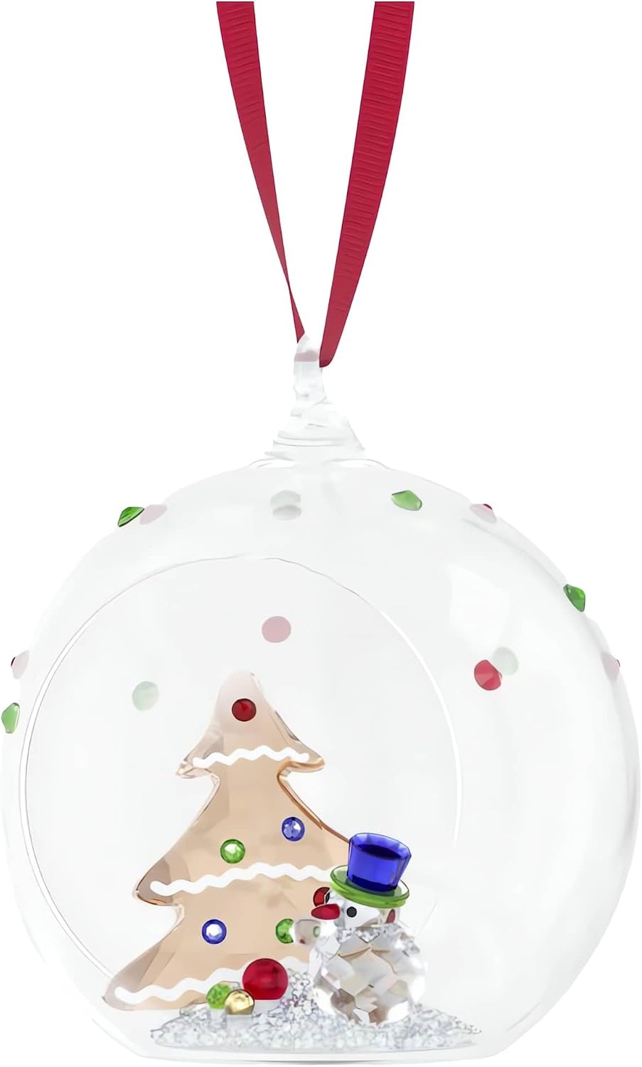 image:imageSwarovski Holiday Cheers Tree and Snowman Ball Ornament