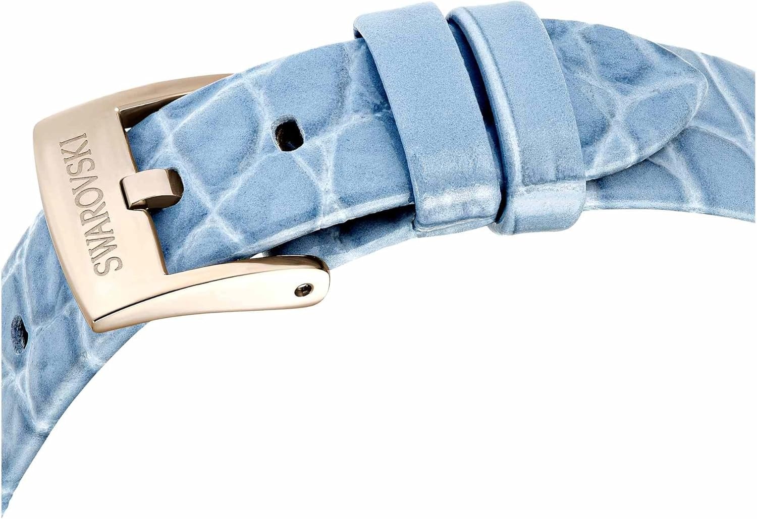 image:imageSwarovski Imber Watch Swiss Made Leather Strap Blue Champagne GoldTone Finish
