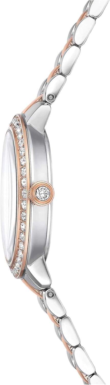 image:imageSwarovski Matrix 3Link Watch Swiss MadeMetal Bracelet Clear Crystals Rose GoldTone Finish Stainless SteelRoseGold Tone Finish