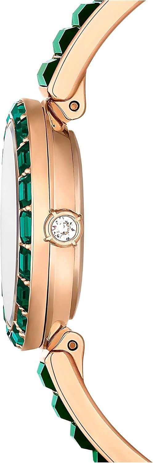 image:imageSwarovski Matrix Bangle Watch Swiss Made Crystal Bracelet Silver Tone Stainless SteelGreen Crystal