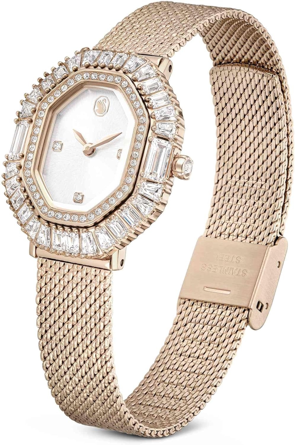 image:imageSwarovski Matrix Octagon Watch Swiss Made Clear Crystals GoldTone Stainless Steel FinishesClear Crystal GoldTone Finish