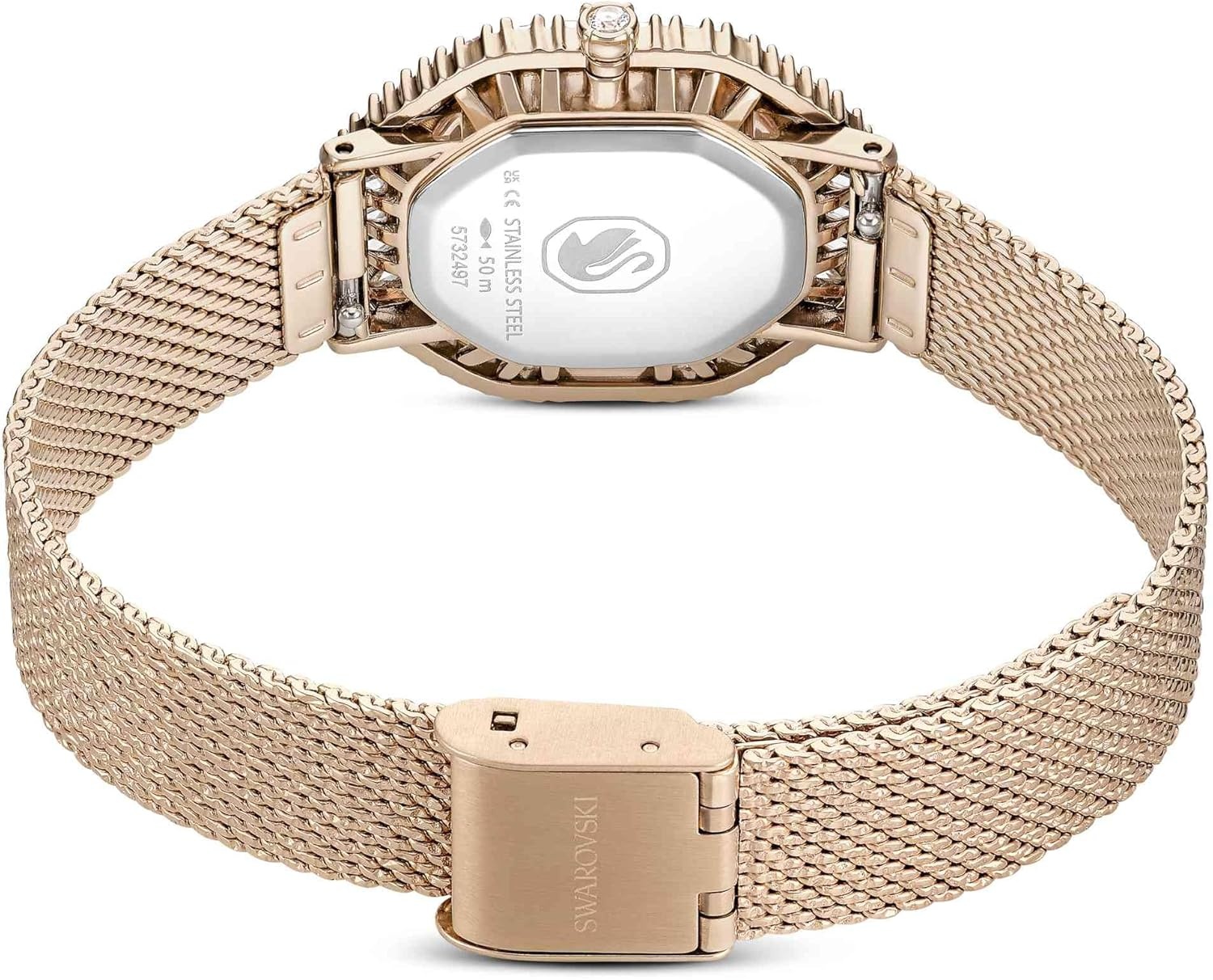 image:imageSwarovski Matrix Octagon Watch Swiss Made Clear Crystals GoldTone Stainless Steel FinishesClear Crystal GoldTone Finish