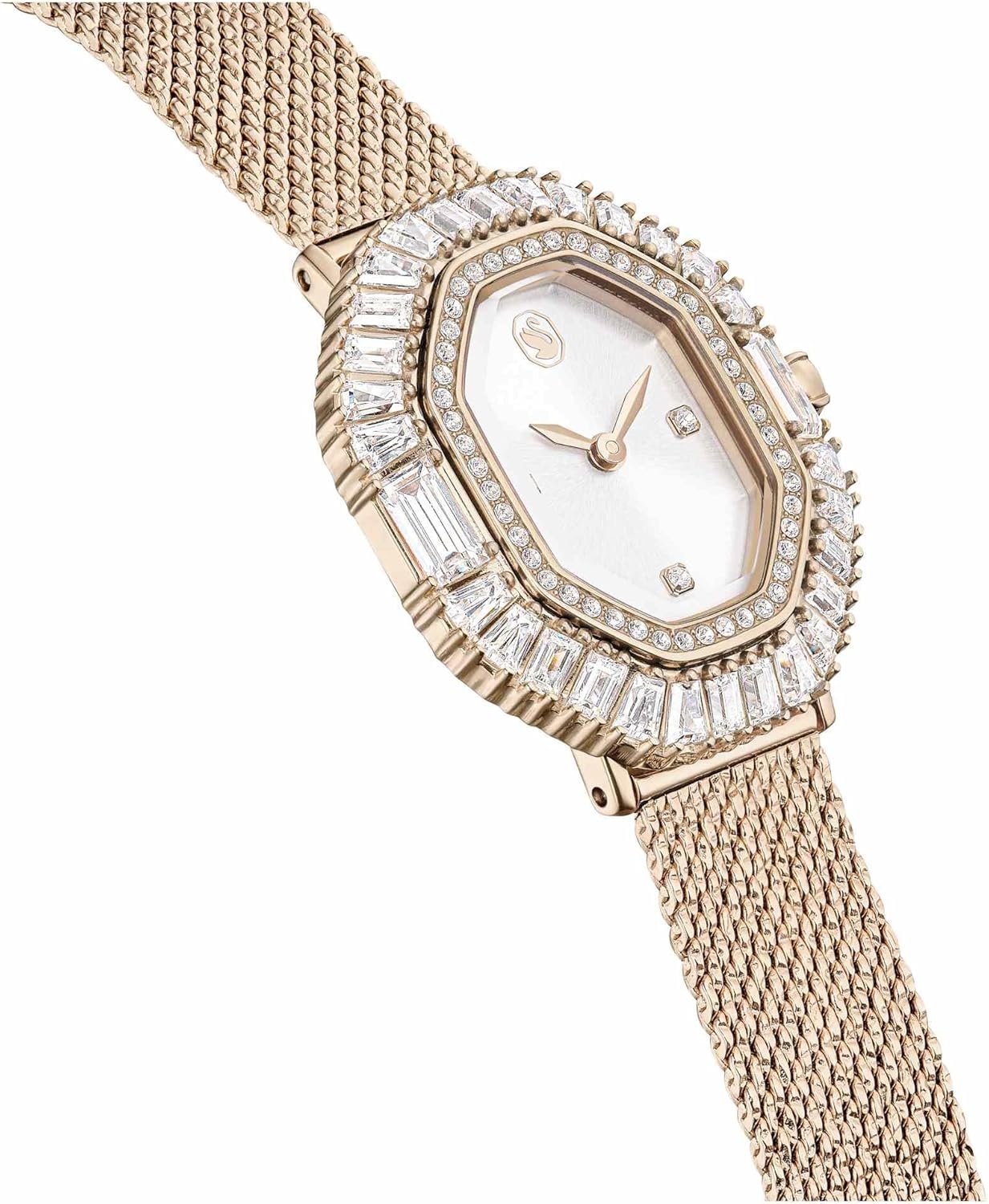 image:imageSwarovski Matrix Octagon Watch Swiss Made Clear Crystals GoldTone Stainless Steel FinishesClear Crystal GoldTone Finish