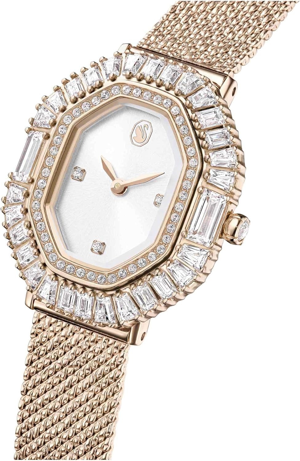 image:imageSwarovski Matrix Octagon Watch Swiss Made Clear Crystals GoldTone Stainless Steel FinishesClear Crystal GoldTone Finish