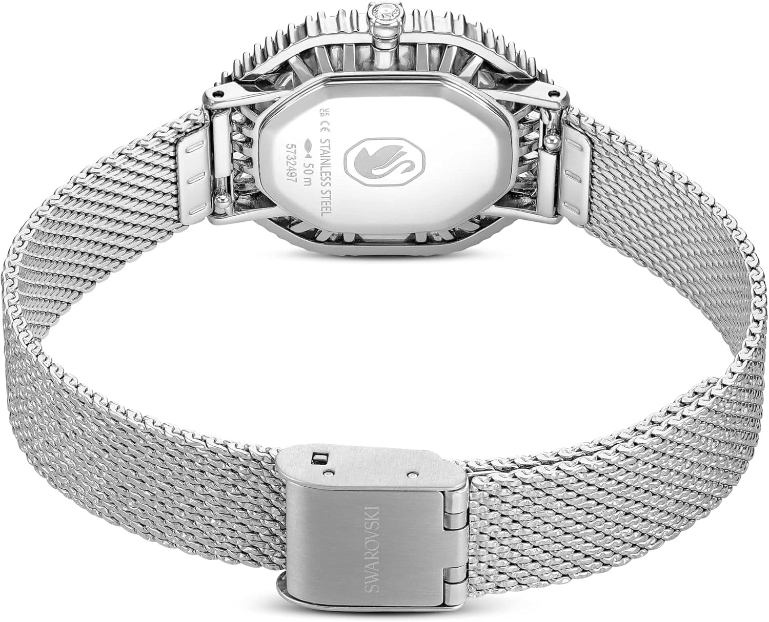 image:imageSwarovski Matrix Octagon Watch Swiss Made Clear Crystals GoldTone Stainless Steel FinishesClear Crystal Stainless Steel Finish