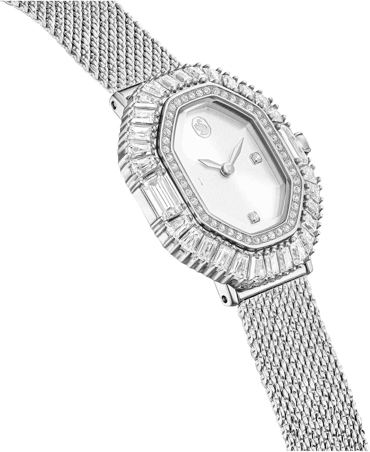 image:imageSwarovski Matrix Octagon Watch Swiss Made Clear Crystals GoldTone Stainless Steel FinishesClear Crystal Stainless Steel Finish