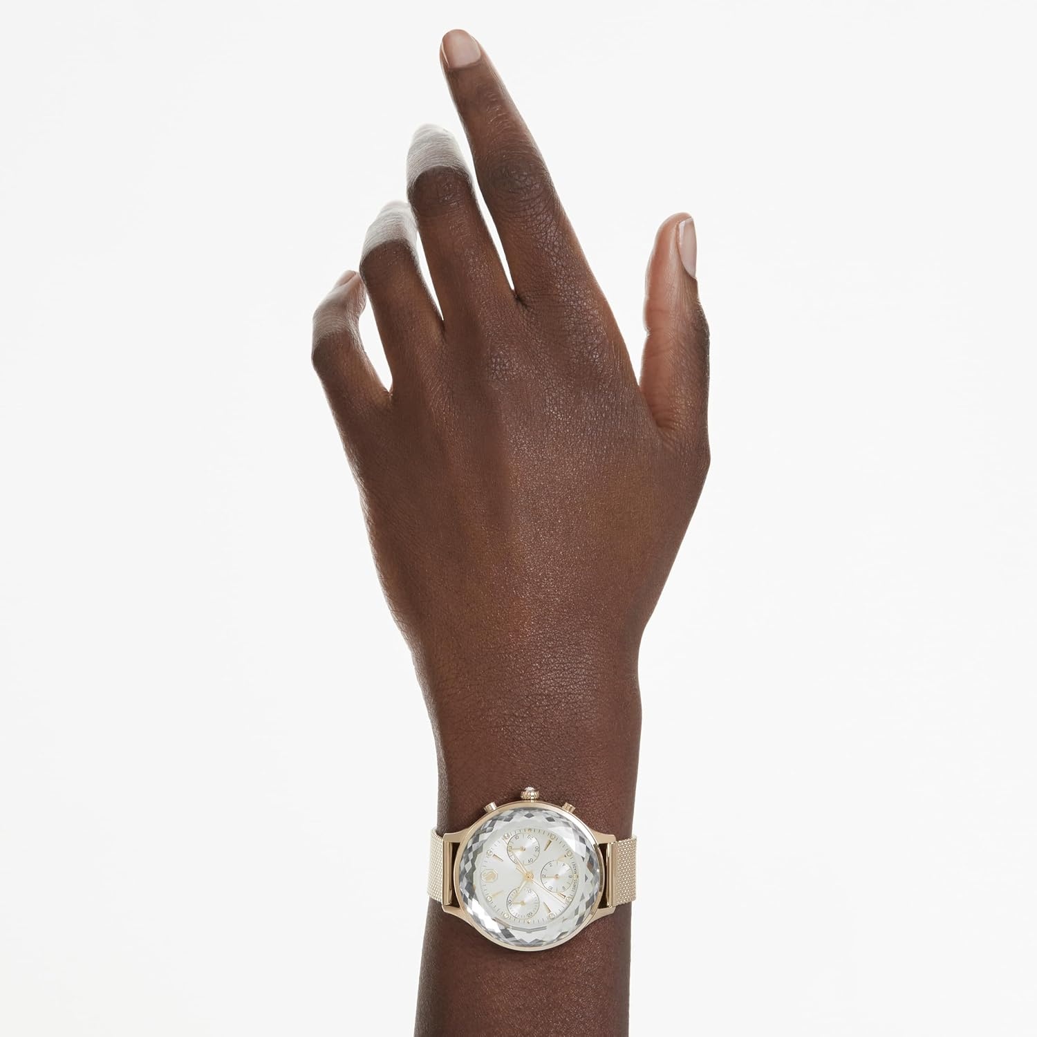 image:imageSwarovski Nova Chrono Watch Swiss Made Metal Bracelet Gold Tone Champagne GoldTone Finish