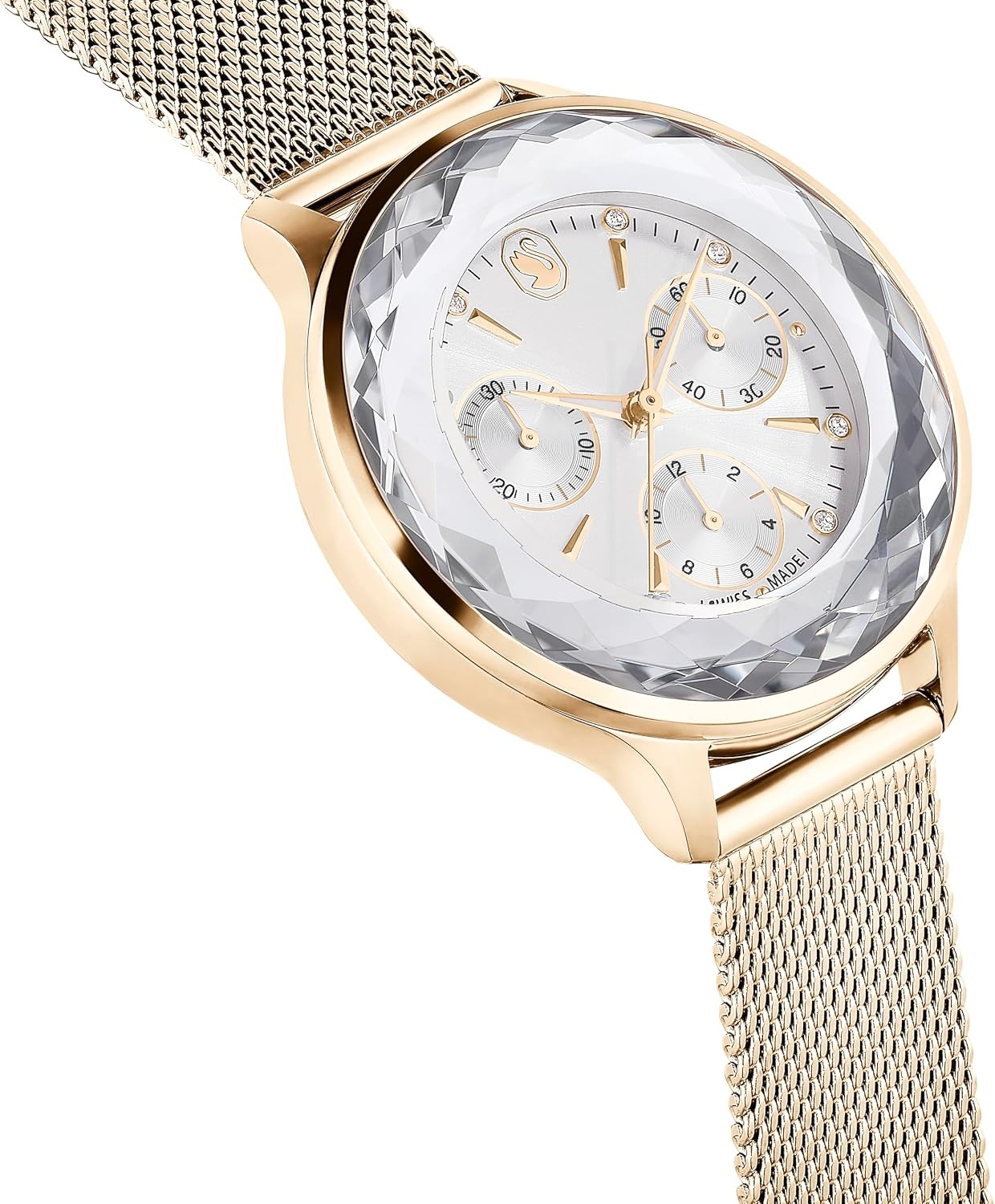 image:imageSwarovski Nova Chrono Watch Swiss Made Metal Bracelet Gold Tone Champagne GoldTone Finish