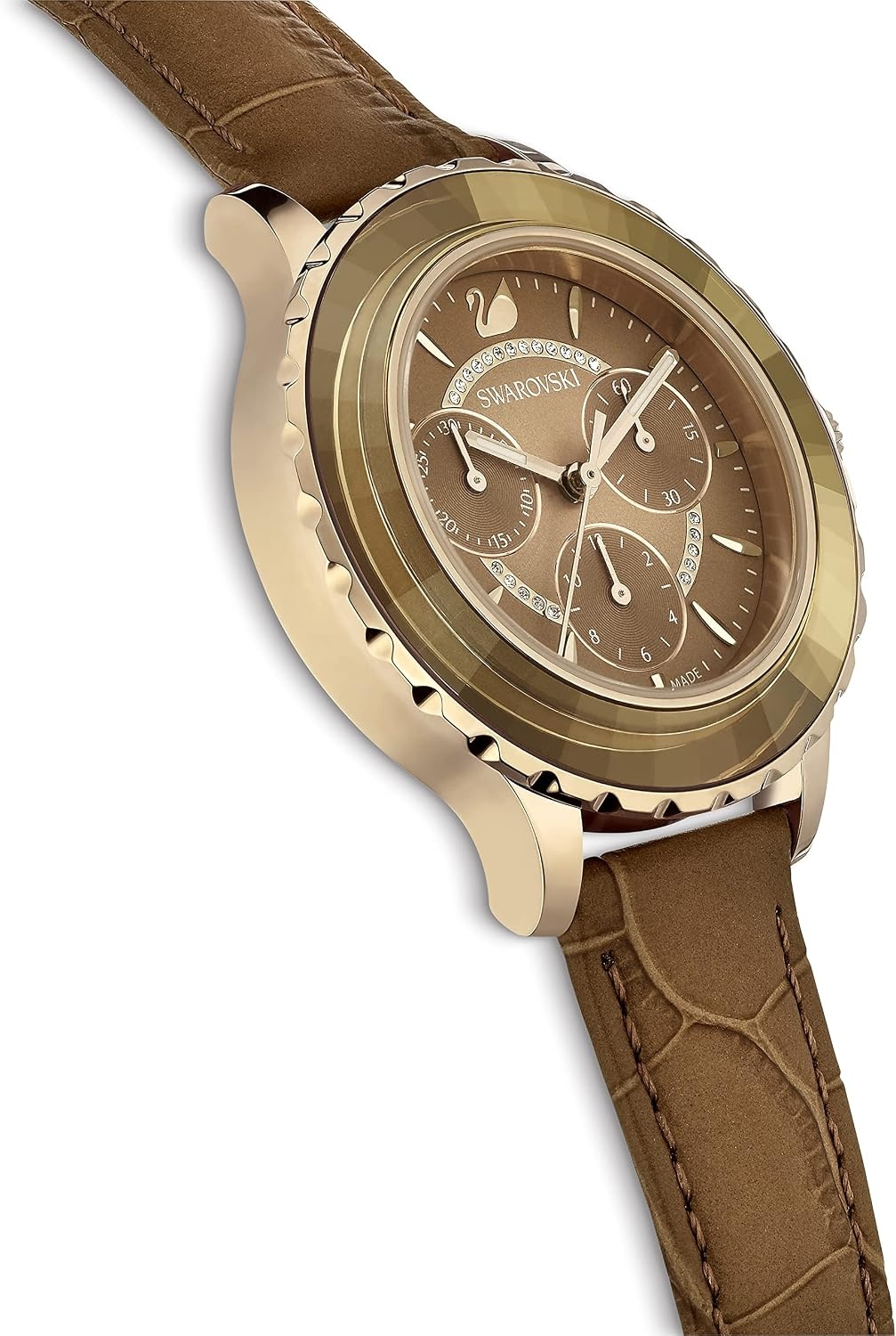 image:imageSwarovski Octea Lux Crystal Watch CollectionOctea Lux Chrono Gold Tone