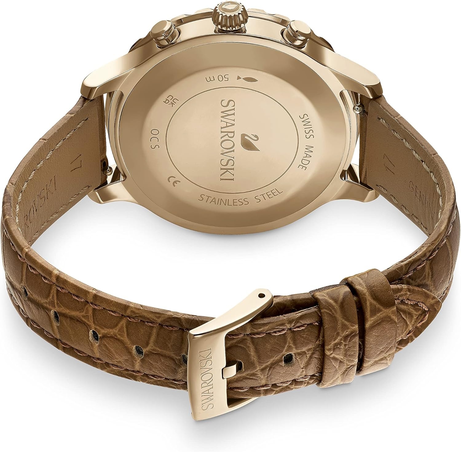 image:imageSwarovski Octea Lux Crystal Watch CollectionOctea Lux Chrono Gold Tone