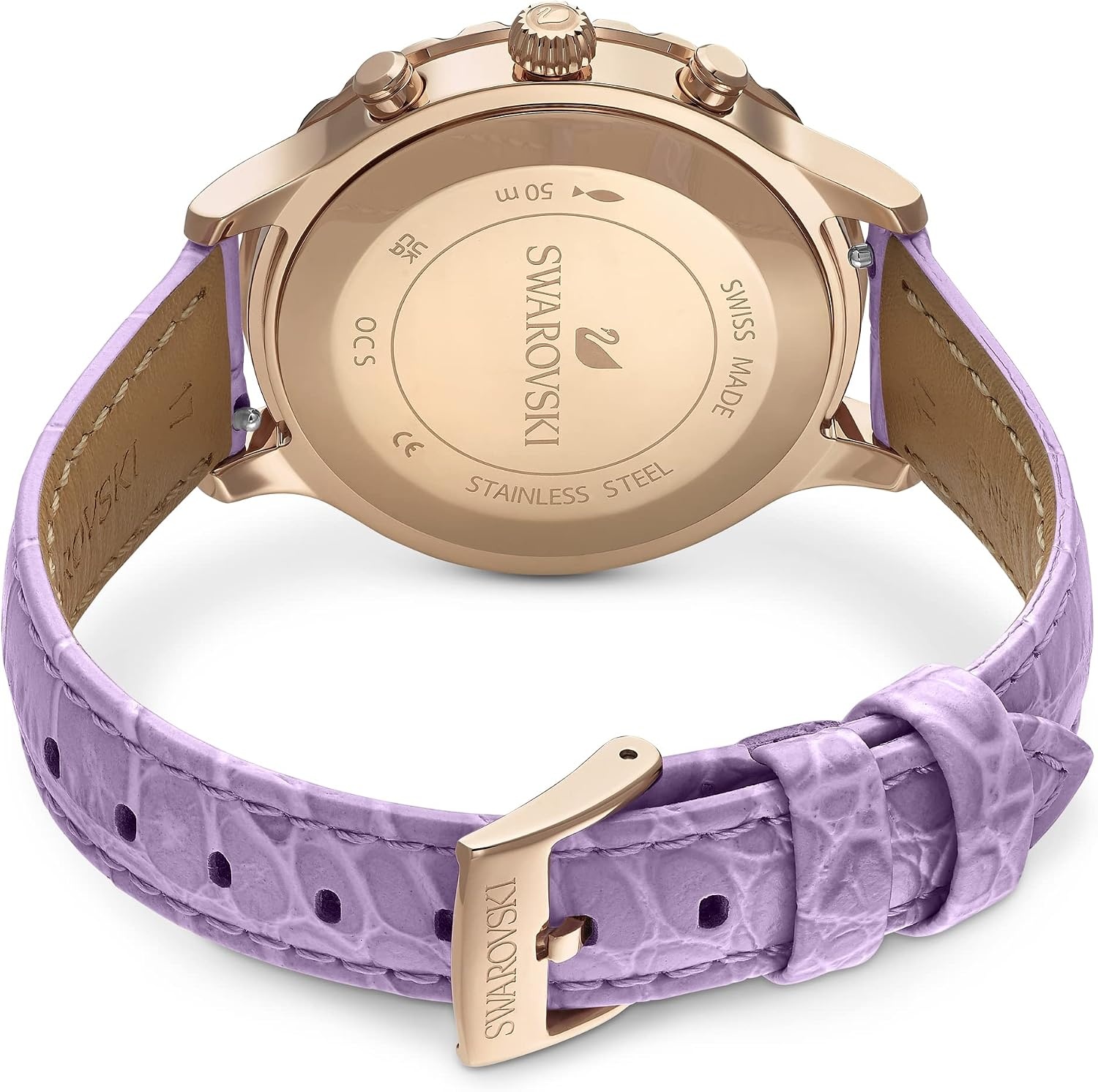 image:imageSwarovski Octea Lux Crystal Watch CollectionOctea Lux Chrono Purple