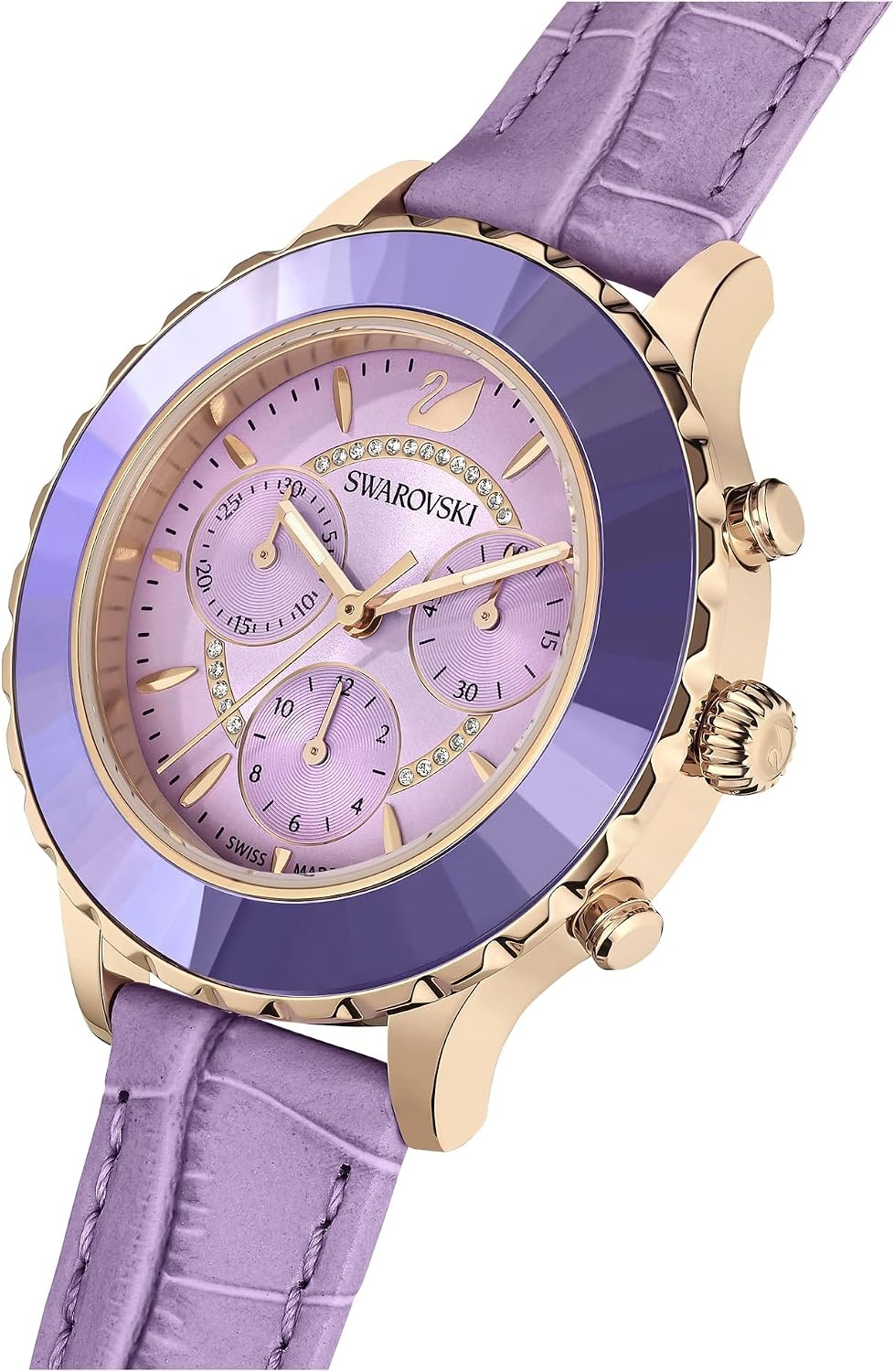 image:imageSwarovski Octea Lux Crystal Watch CollectionOctea Lux Chrono Purple