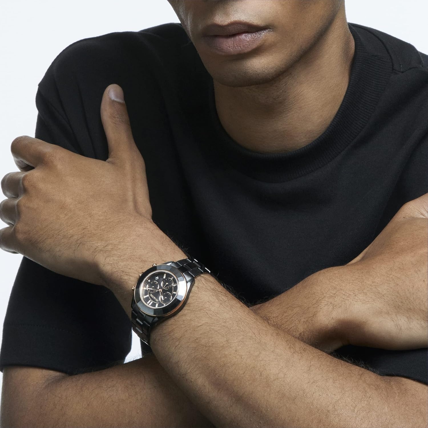 image:imageSwarovski Octea Lux Crystal Watch CollectionOctea Lux Sport Black