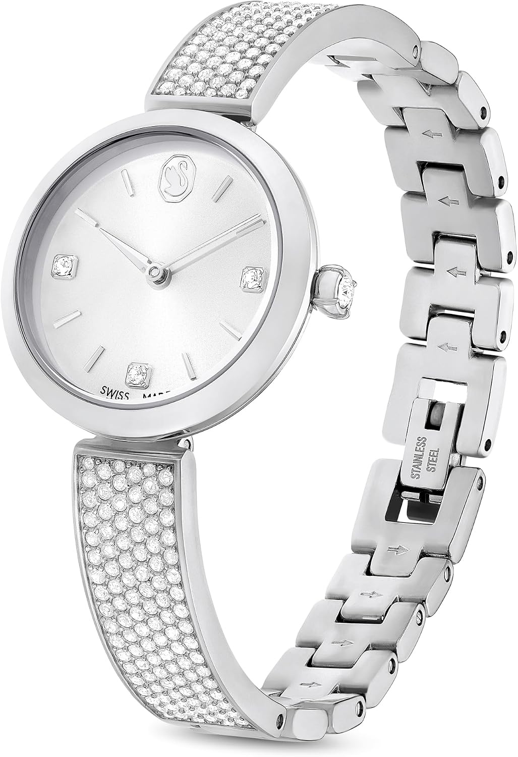image:imageSwarovski Octea Lux Crystal Watch CollectionSilver
