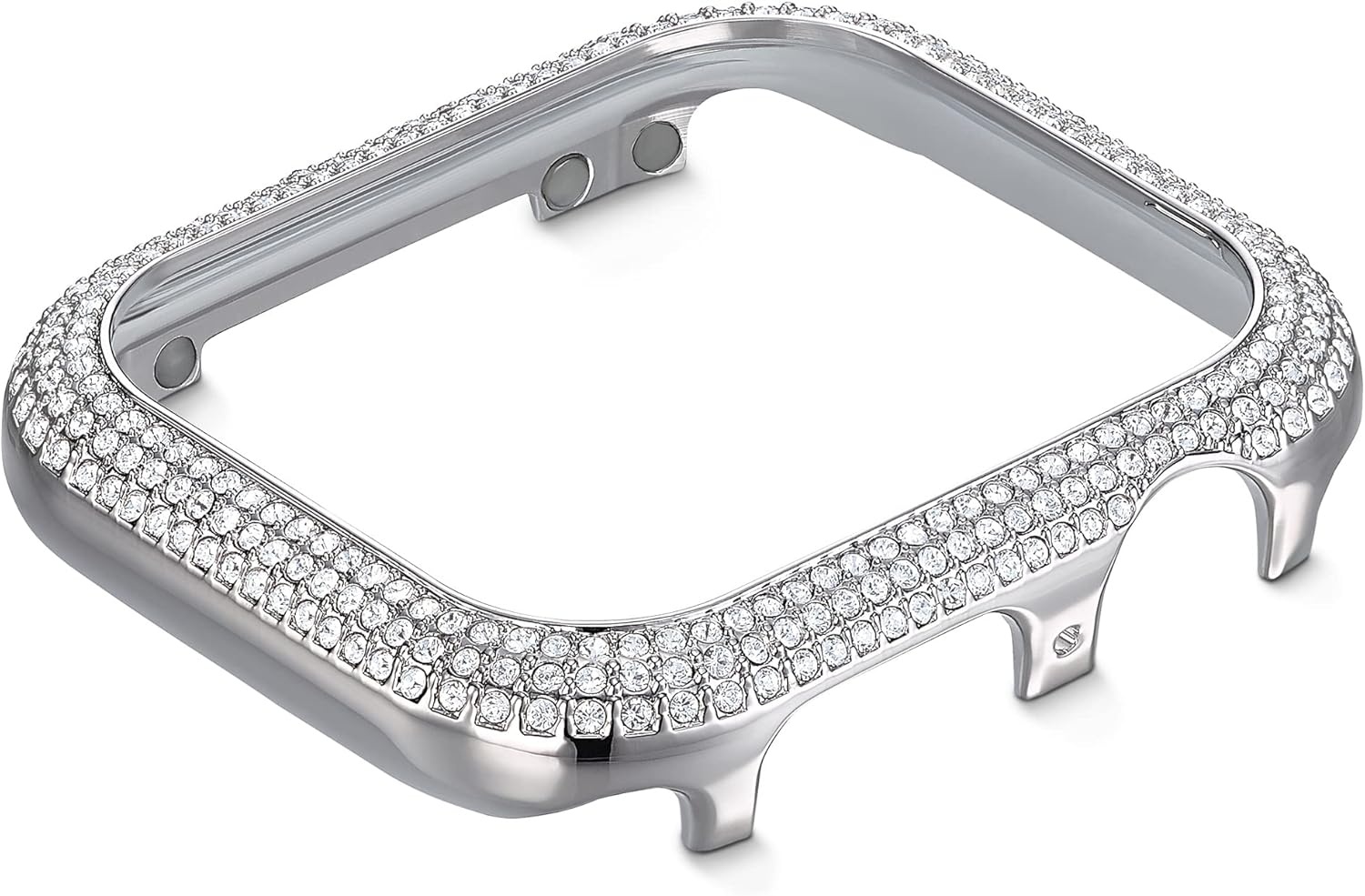 image:imageSwarovski Sparkling Smartwatch Case Compatible with Apple Watch Series 4 and 5 40mm RoseGold ToneSilver tone