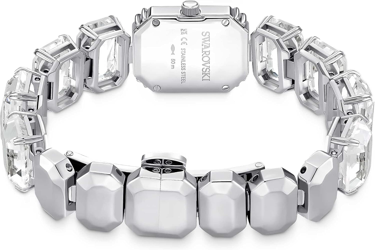 image:imageSwarovski Watch Octagon Cut Bracelet White Stainless Steel