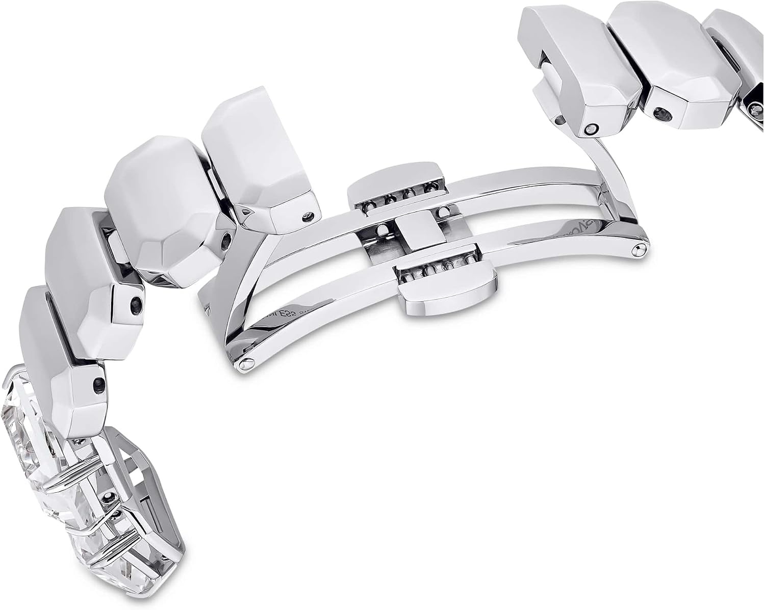 image:imageSwarovski Watch Octagon Cut Bracelet White Stainless Steel