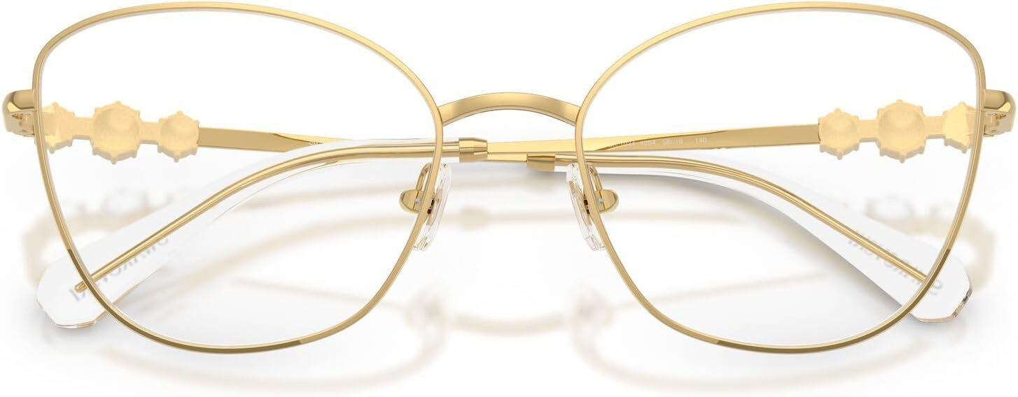 image:imageSwarovski Womens Sk1034 Cat Eye Prescription Eyewear FramesGoldDemo Lens