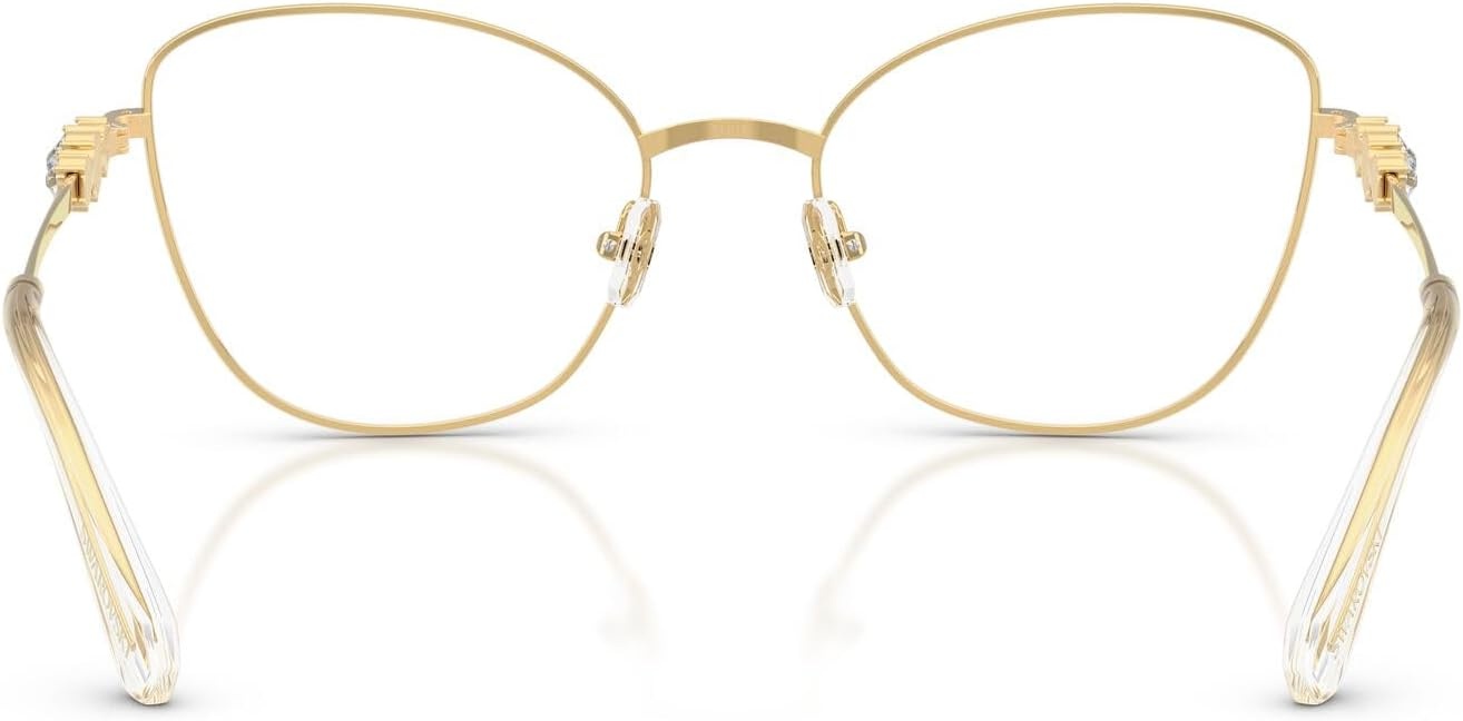 image:imageSwarovski Womens Sk1034 Cat Eye Prescription Eyewear FramesGoldDemo Lens