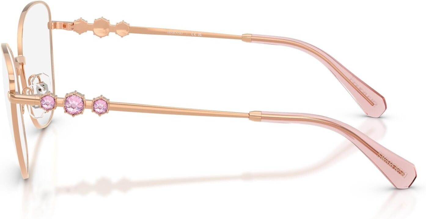 image:imageSwarovski Womens Sk1034 Cat Eye Prescription Eyewear FramesRose GoldDemo Lens
