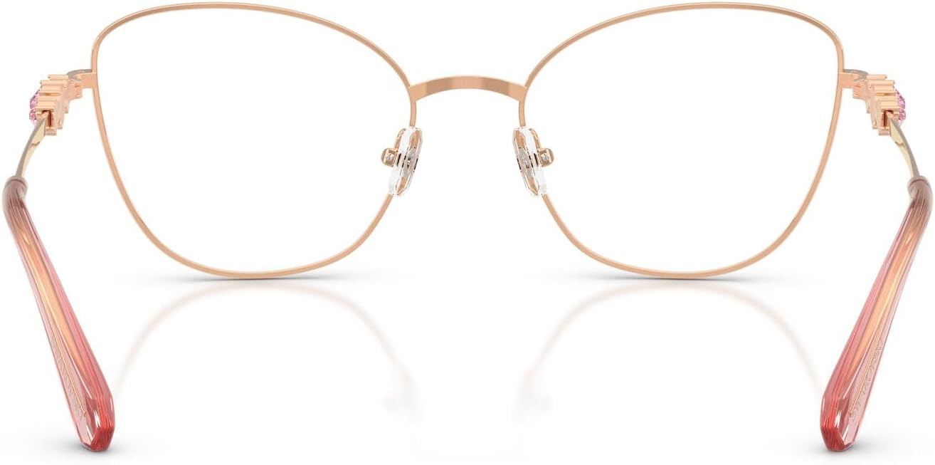 image:imageSwarovski Womens Sk1034 Cat Eye Prescription Eyewear FramesRose GoldDemo Lens