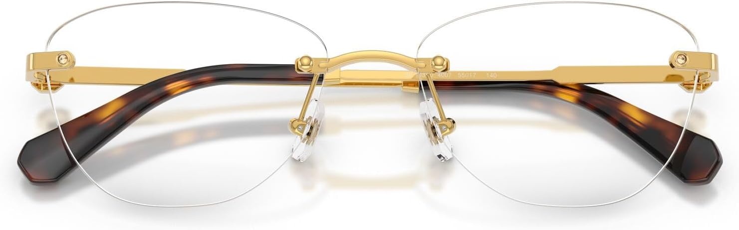 image:imageSwarovski Womens Sk1035d Oval Prescription Eyewear FramesDark GoldDemo Lens