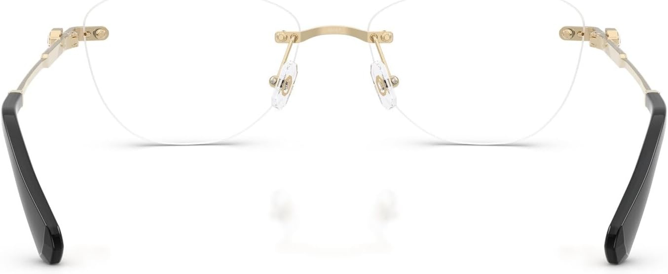 image:imageSwarovski Womens Sk1035d Oval Prescription Eyewear FramesPale GoldDemo Lens