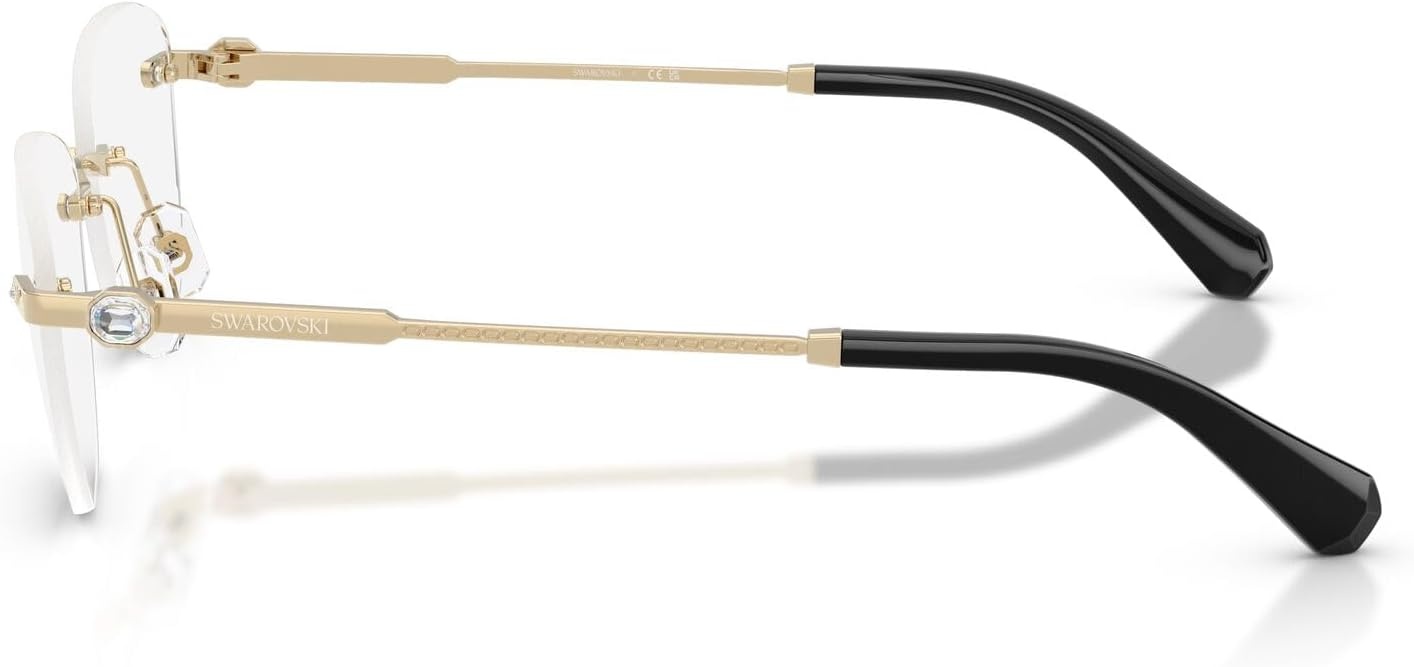 image:imageSwarovski Womens Sk1035d Oval Prescription Eyewear FramesPale GoldDemo Lens