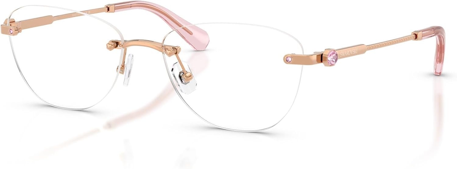 image:imageSwarovski Womens Sk1035d Oval Prescription Eyewear FramesRose GoldDemo Lens