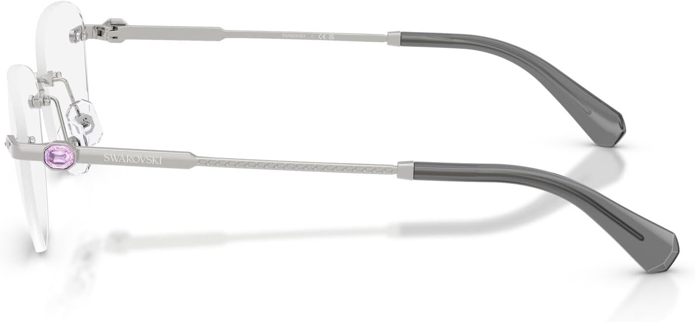 image:imageSwarovski Womens Sk1035d Oval Prescription Eyewear FramesSilverDemo Lens