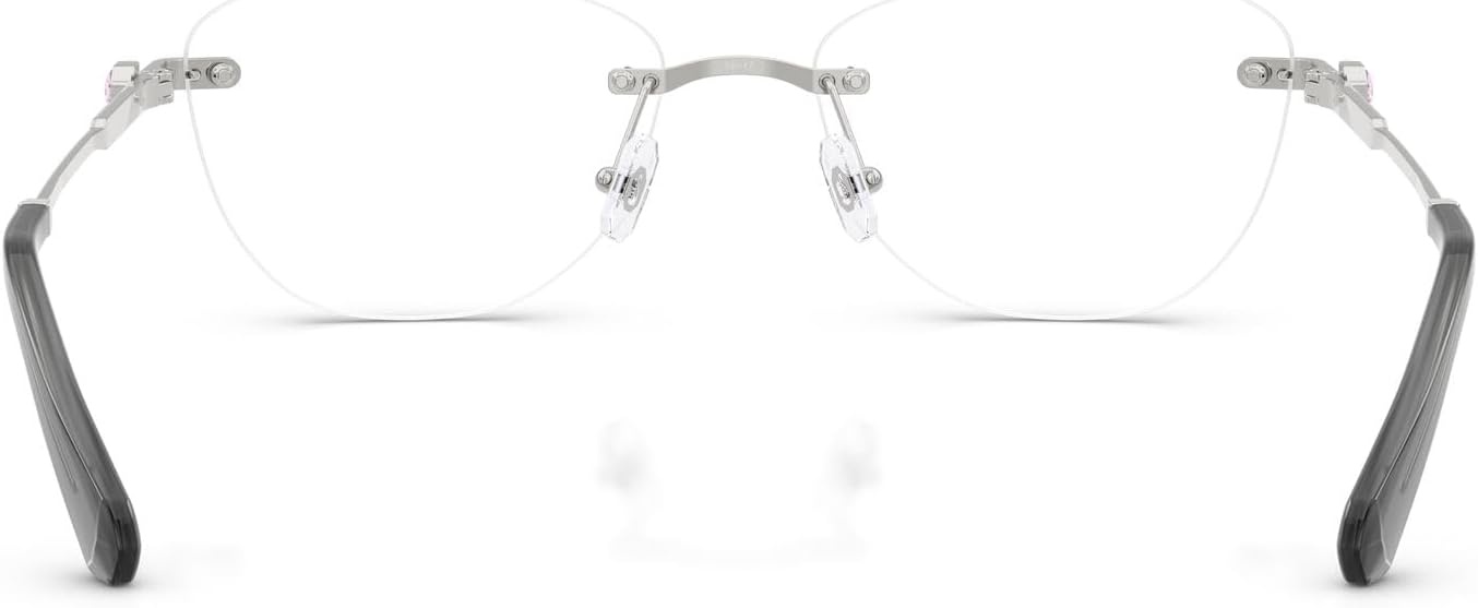 image:imageSwarovski Womens Sk1035d Oval Prescription Eyewear FramesSilverDemo Lens